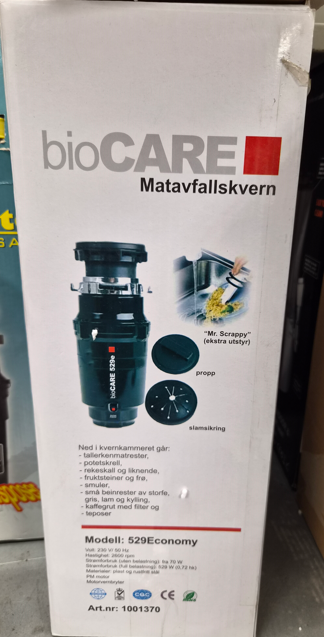Biocare Avfallskvern - til matavfall og rester