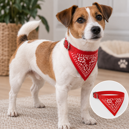 Halsbånd med bandana for hund – flere farger, 4 størrelser (S–XL)