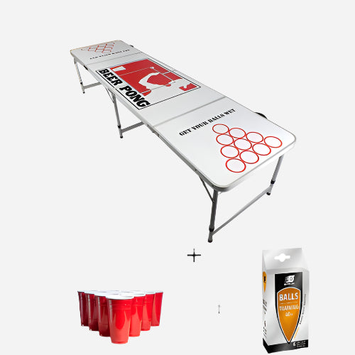 Beer Pong bord sett - Offisielt design 08/10