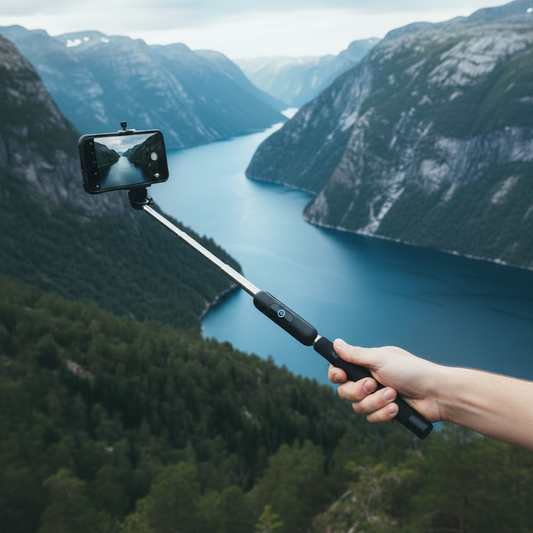 Benson Selfiestang med telefon festet