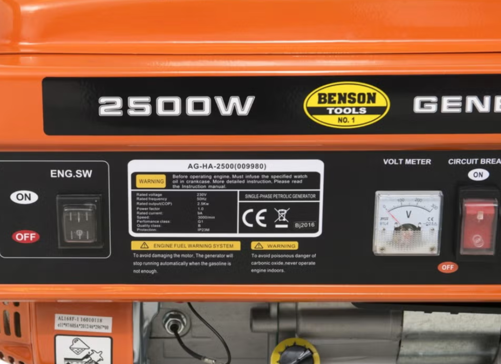 Benson bensinaggregat 6,5 HK - 2500W