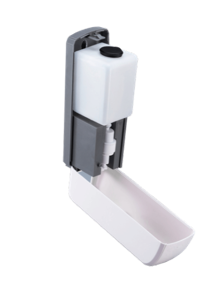 Berøringsfri dispenser med 3 pumper og dryppskål - 1000ml