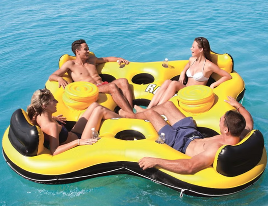 Bestway oppblåsbar badeøy for 4 personer - Flytende lounge