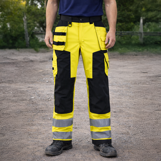 Blåkläder 1568 Arbeidsbukse - håndverksbukse Høy synlighet