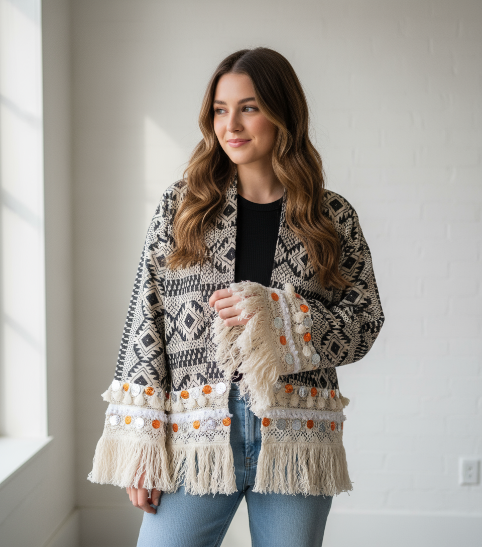 Boho Jacket på menneske