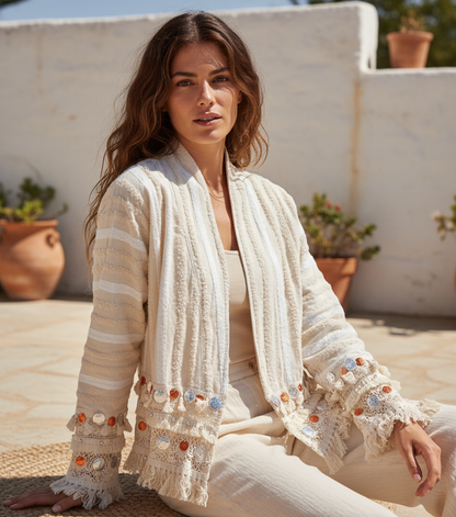 Boho Jacket på modell