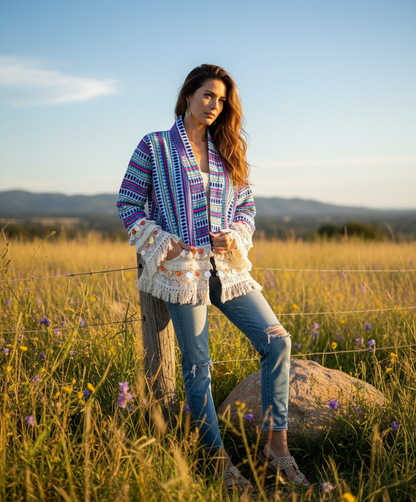 Boho Jacket på person