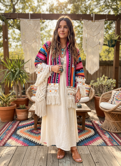 Boho Jacket på person