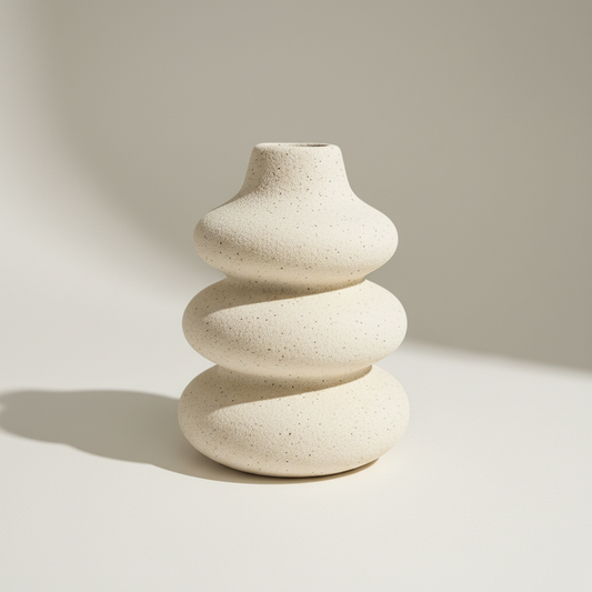 Cream Speckle Vase produktfoto