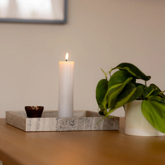 Deluxe Homeart LED kubbelys hvit - 5 x 20 cm