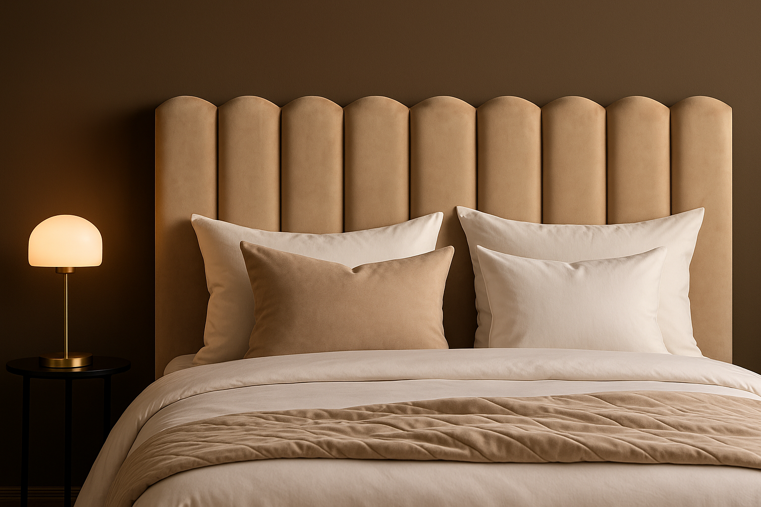 Elegant produktannonse for Bianca sengegavl uten tekst