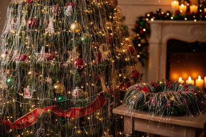 Englehår juledekorasjon