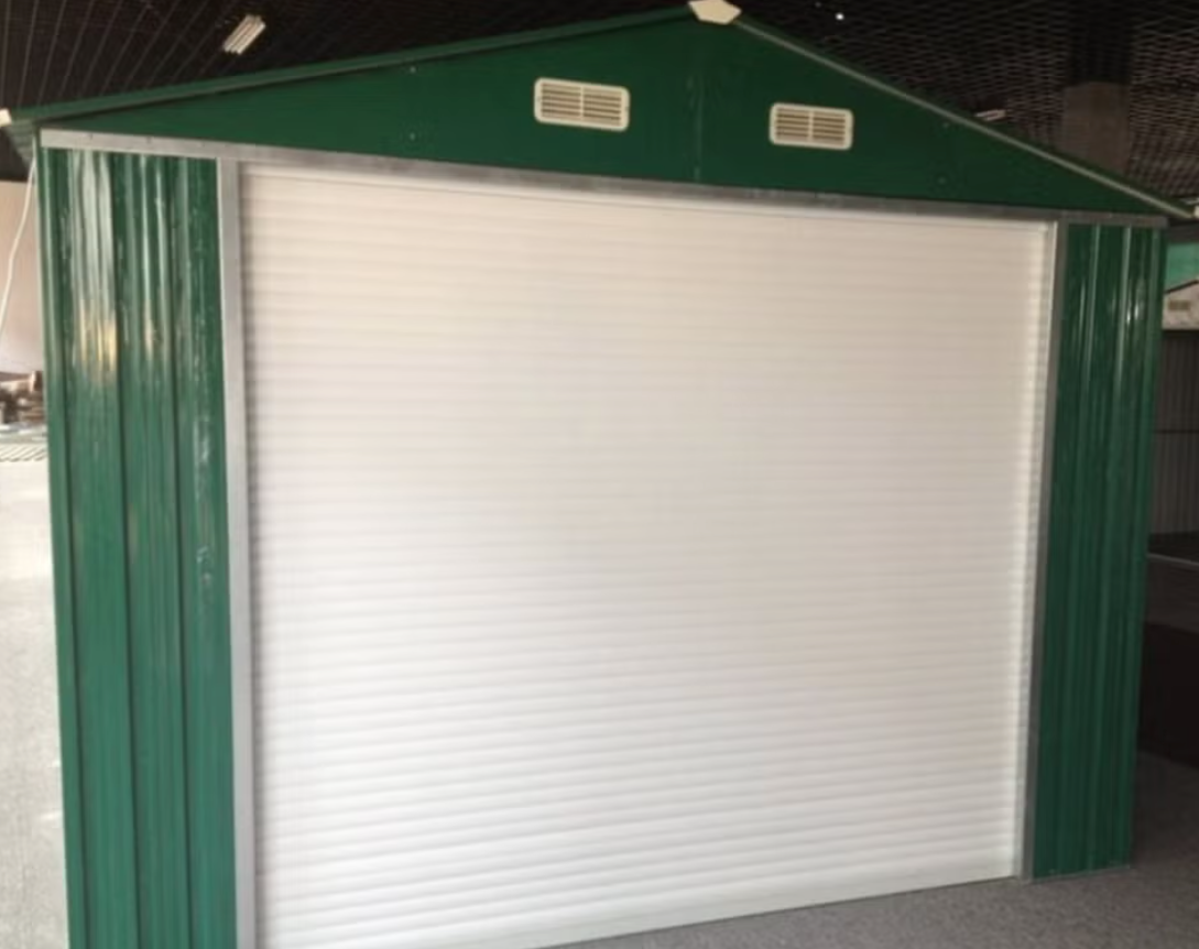 Maxstore Metall garasje med port 18 kvm - Mørk grå