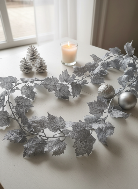 Glitter blader på bord