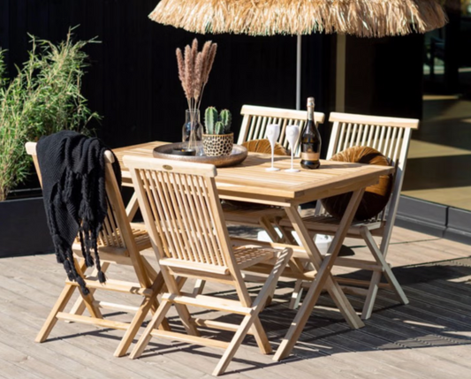 InGarden Nora Spisegruppe 4 pers - Teak