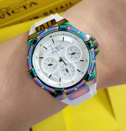 Invicta Aviator dame klokke  Mother of Pearl - 2 års garanti