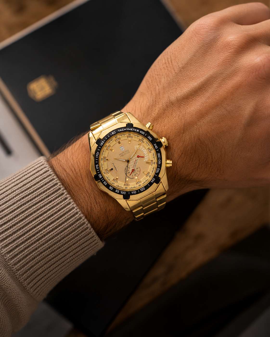Invicta Montres Prestige X Herreklokke - 46mm, Gold - 2 års garanti