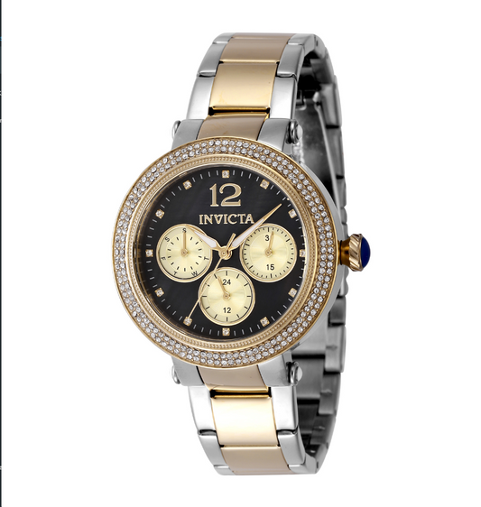 Invicta Bolt Dameklokke Mother of Pearl Dial - 37mm, Gold, Steel -2 års garanti