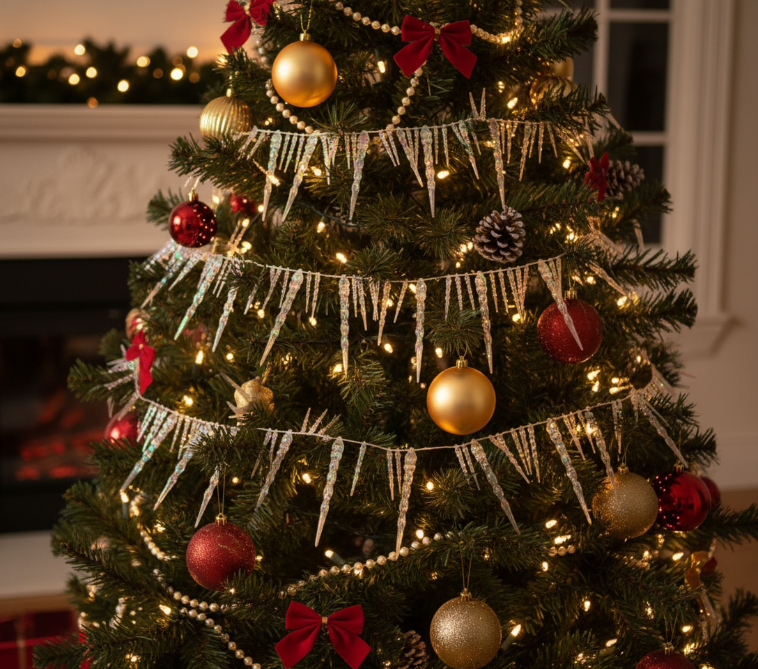 Istapper på juletre