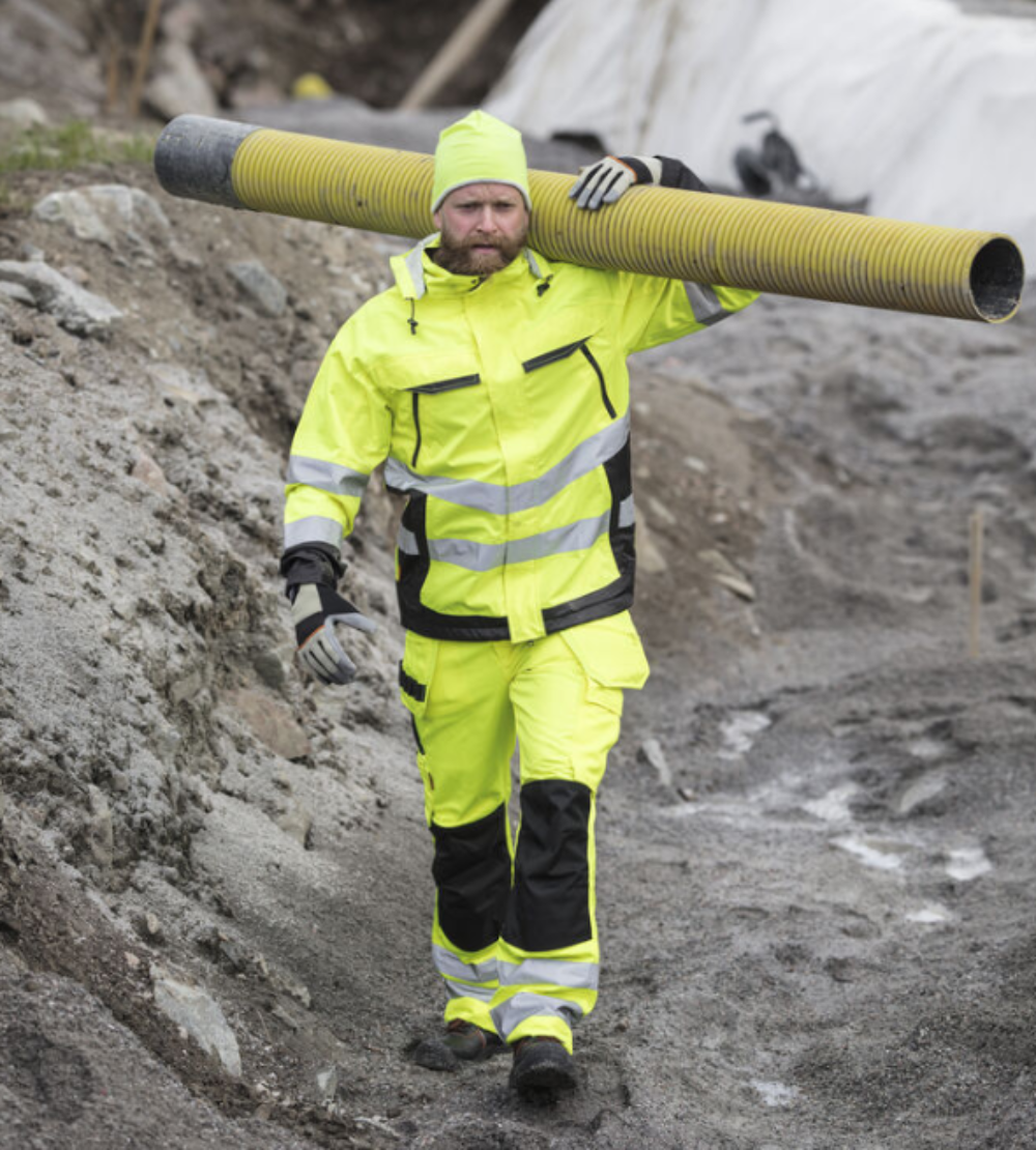 Jobman 2377 Arbeidsbukse - snekkerbukse - høy synlighet