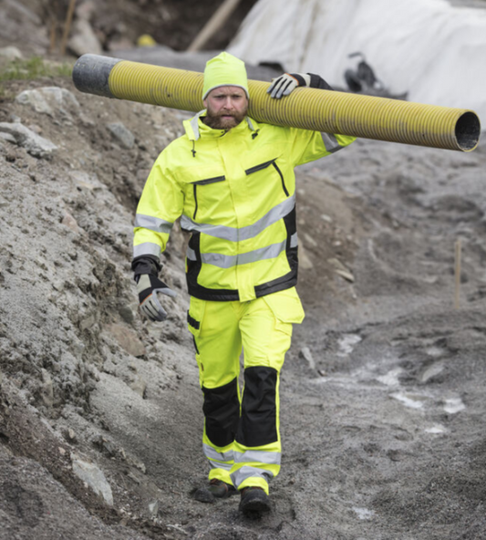 Jobman 2377 Arbeidsbukse - snekkerbukse - høy synlighet