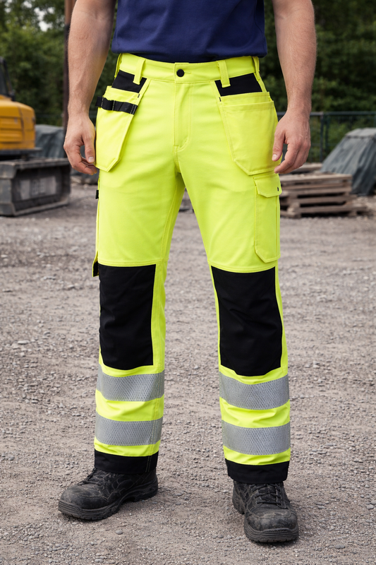 Jobman 1450 arbeidsbukse - Høy synlighet - snekkerbukse