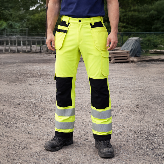 Jobman 1450 arbeidsbukse - Høy synlighet - snekkerbukse