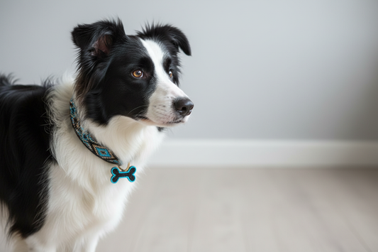 Kampuni Perle Hundehalsbånd på Border Collie