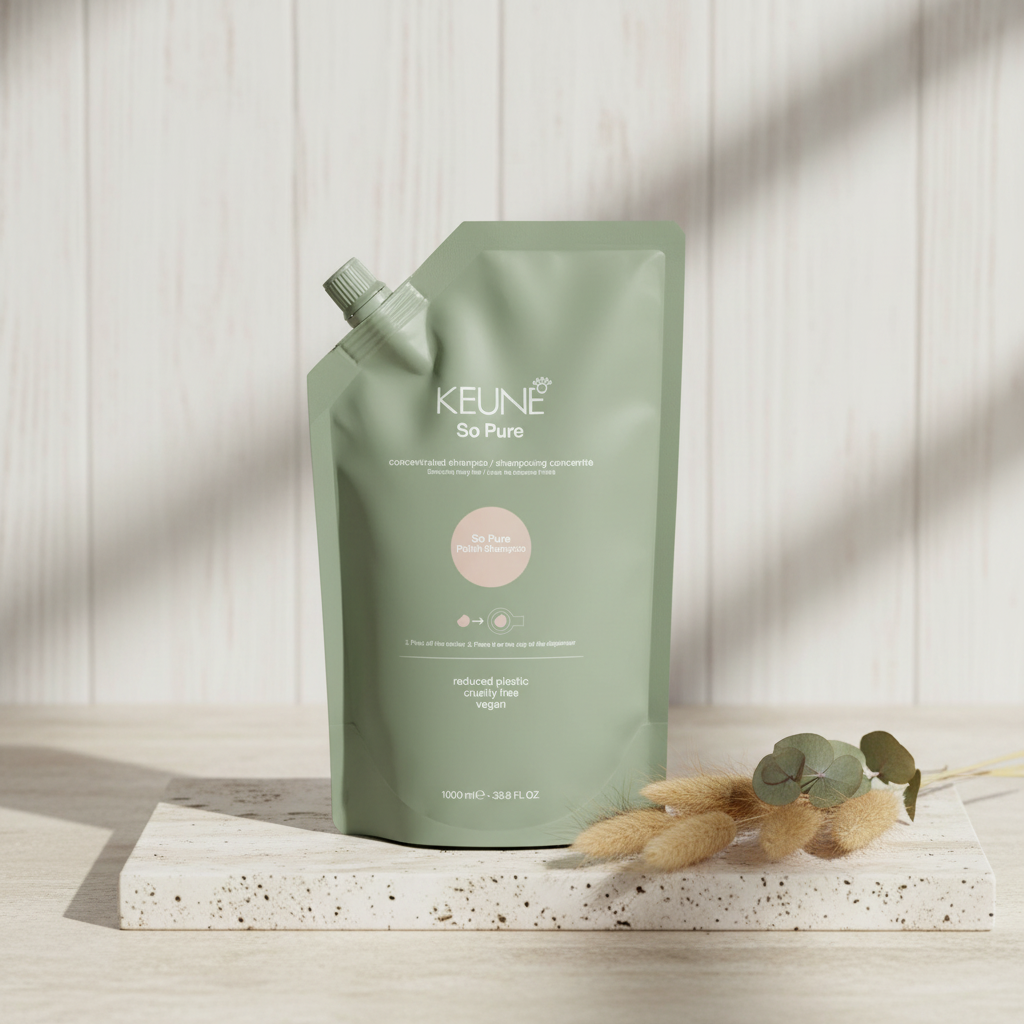 Keune So Pure Polish Shampoo med nordisk bakgrunn