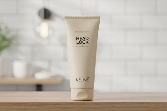 Keune Style Head Lock i fokus på baderomsshylle