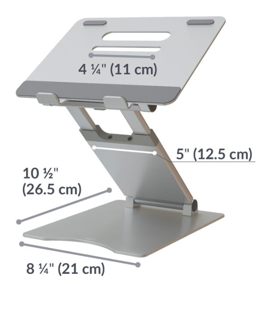 Pomelo Justerbar Laptop Holder - Ergonomisk Bordstativ for Laptop & Nettbrett