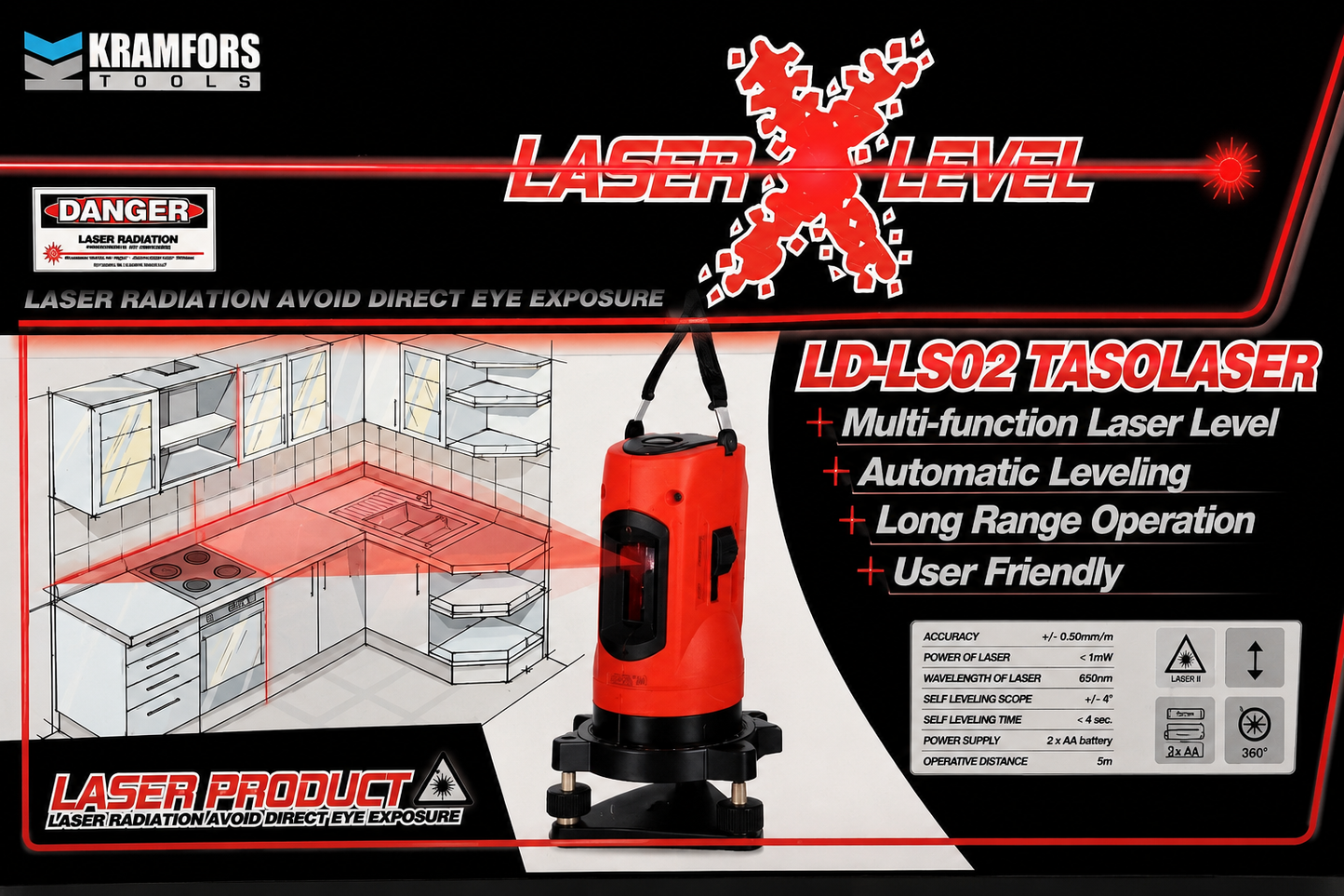 Kramfors Tools LD-LS02 Laservater