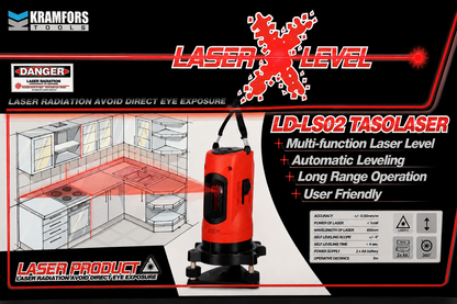 Kramfors Tools LD-LS02 Laservater - inkl stativ