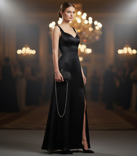 Lulus Hardbox selskapsveske på modell