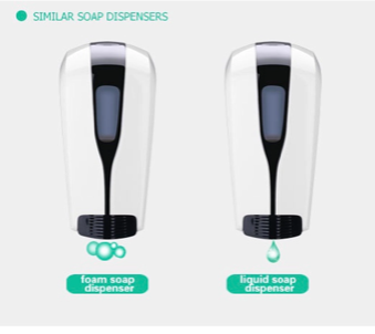 Manuell skumsåpe -gelsprit dispenser 500 ml