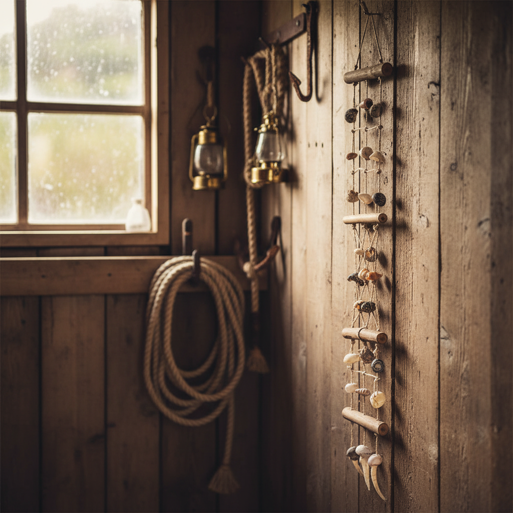 Maritim Dekor Bambus Oppheng i båthus