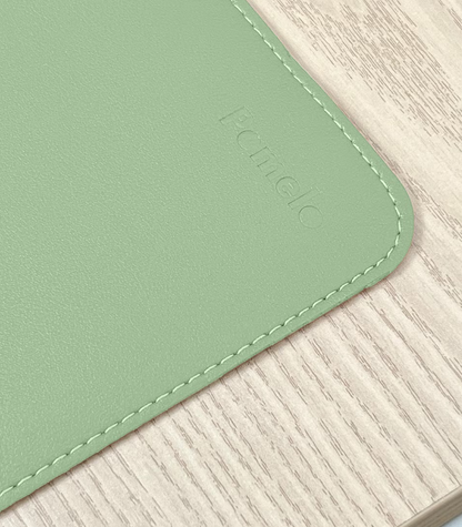 Pomelo Bordmatte Musematte Lær Grønn- Premium Skrivebordsunderlag
