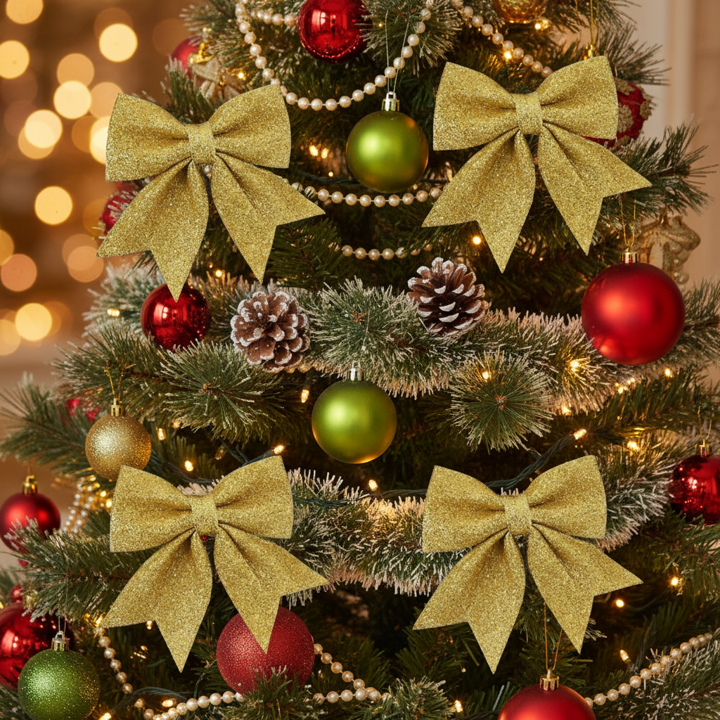 Originale gullstjerner på juletre