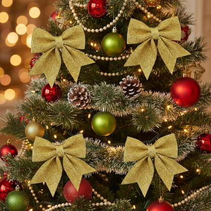 Originale gullstjerner på juletre