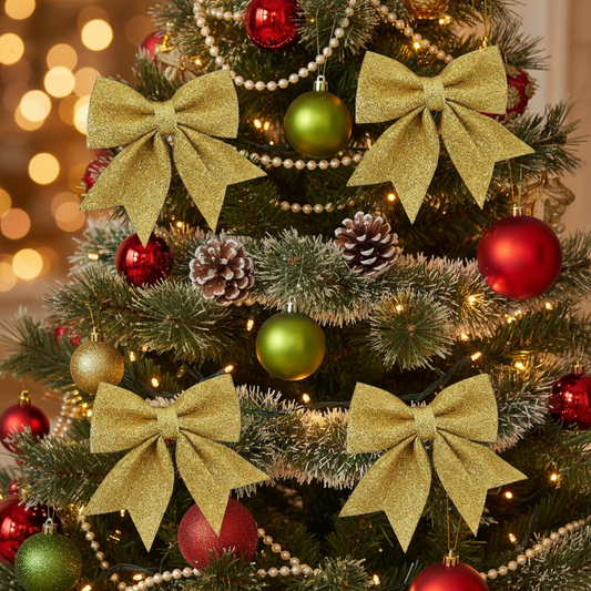 Originale gullstjerner på juletre