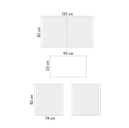 Orlando Sittegruppe Ute Hvit – Aluminium Hagemøbler