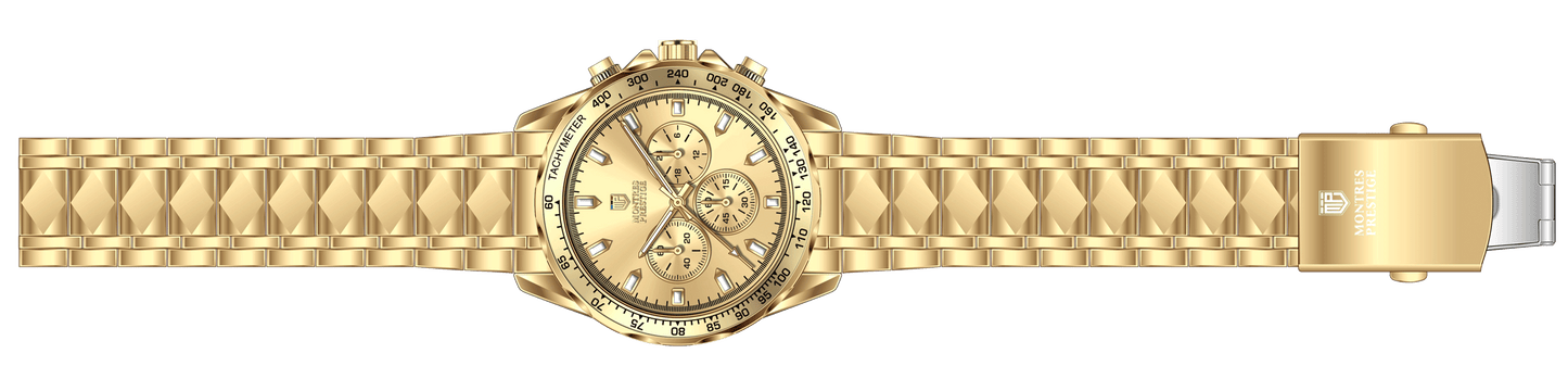 Invicta Montres Prestige X Herreklokke - 44.5mm, Gold - 2 års garanti