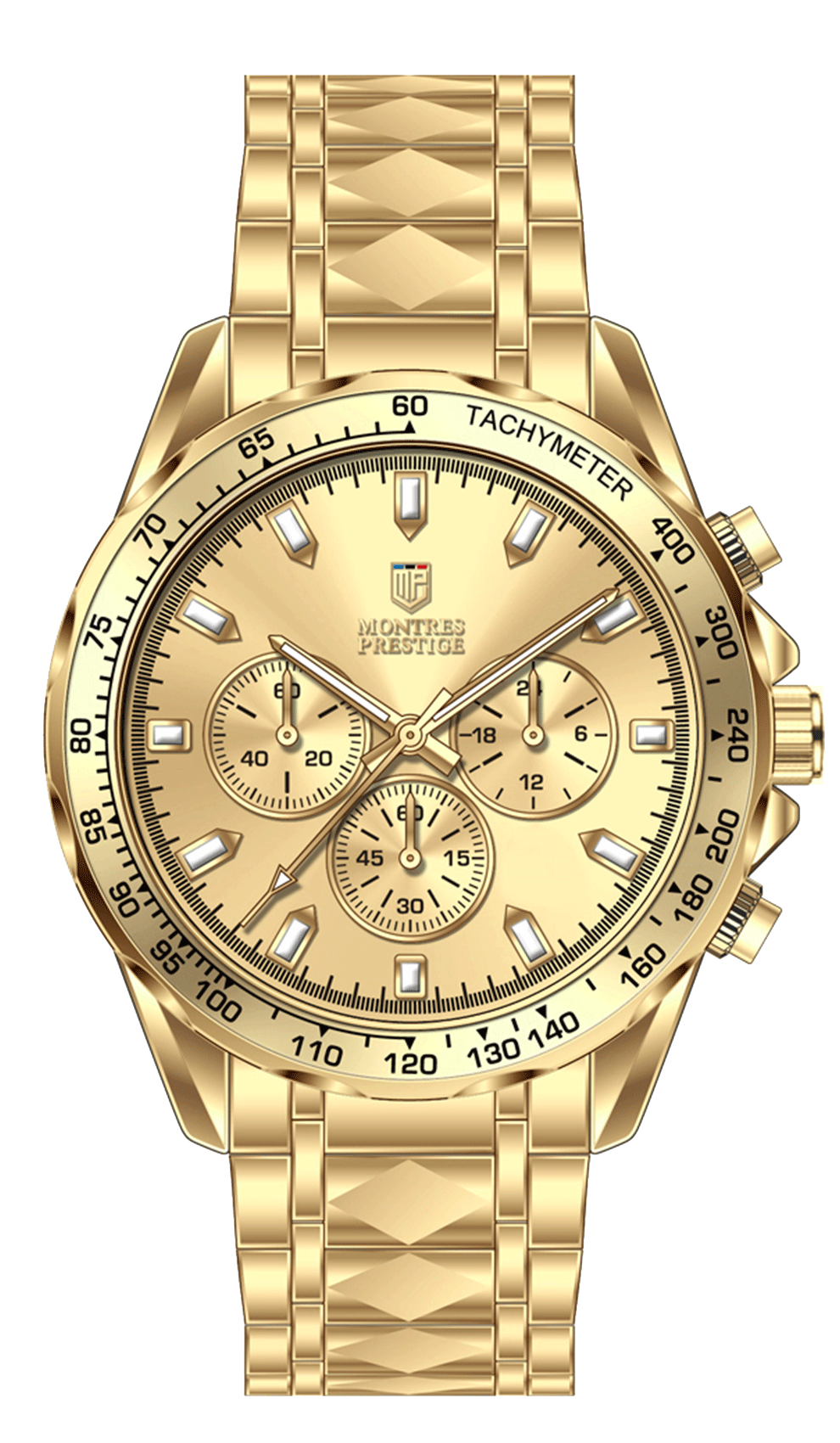 Invicta Montres Prestige X Herreklokke - 44.5mm, Gold - 2 års garanti