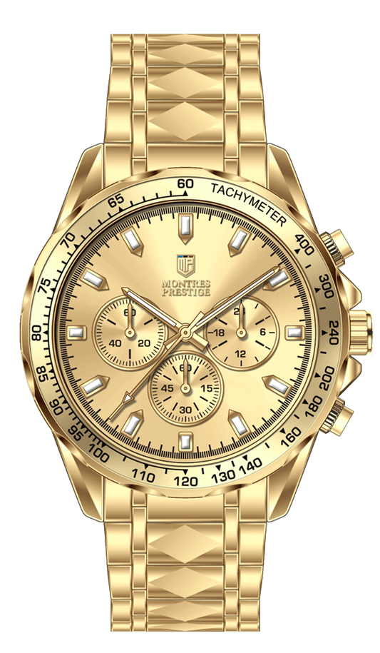 Invicta Montres Prestige X Herreklokke - 44.5mm, Gold - 2 års garanti