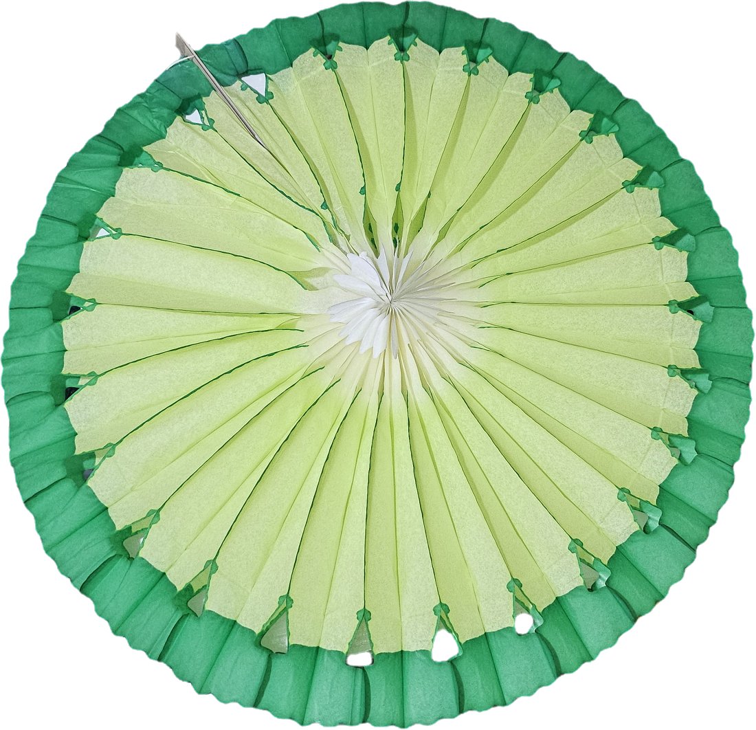 Papirvifte honeycomb grønn 60 cm - festdekorasjon