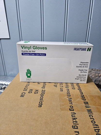 Engangshansker Vinyl Hvit - 1000 stk