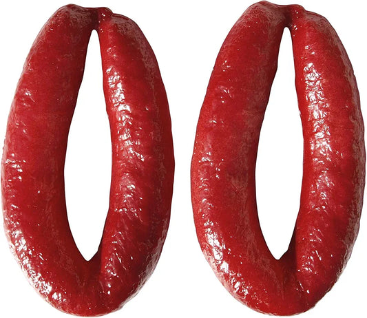 Dekor kunstig julepølse - fårepølse 2 pk