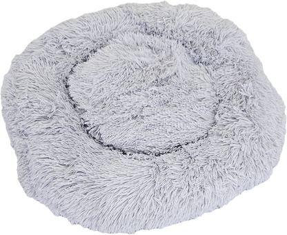 Fluffy Donut Hundeseng 60 cm hvit