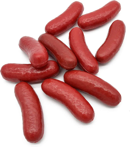 Dekor kunstig småpølser - sossiser - bratwurst 10 pk