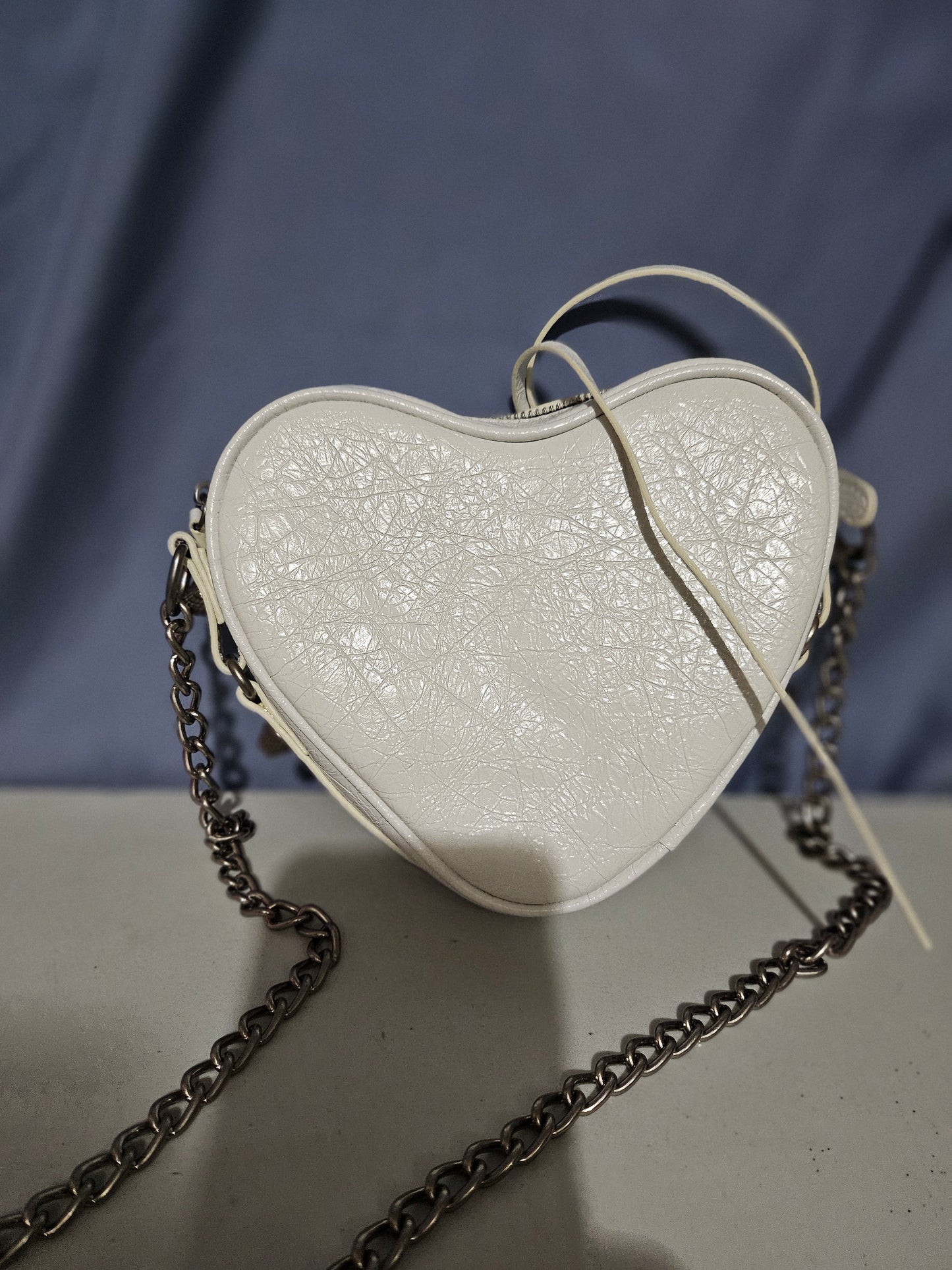 Hjerteveske Hvit - Søt Hjerteformet Veske